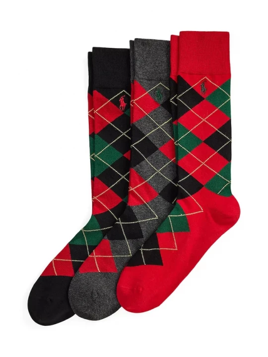 Obrázek produktu Polo Ralph Lauren ponožky pánské 3-pack červená