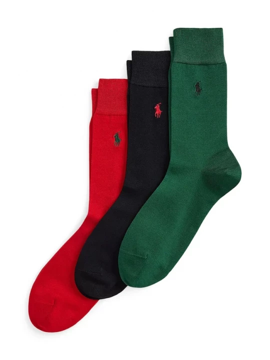 Obrázek produktu Polo Ralph Lauren ponožky pánské 3-pack zelená