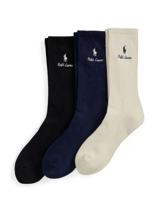 Obrázek produktu Polo Ralph Lauren ponožky pánské s bavlnou 3-pack černá