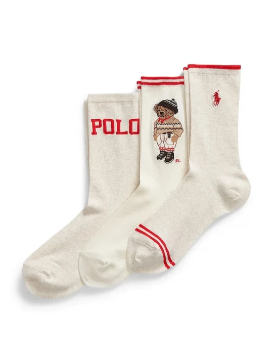 Obrázek produktu Polo Ralph Lauren Ponožky Polo Ralph Lauren 3-pack béžová
