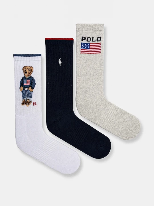 Obrázek produktu Polo Ralph Lauren Ponožky Polo Ralph Lauren 3-pack námořnická modř