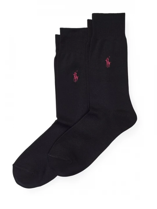 Obrázek produktu Polo Ralph Lauren Ponožky 'SIZED FLAT-CREW-2 PACK' černá