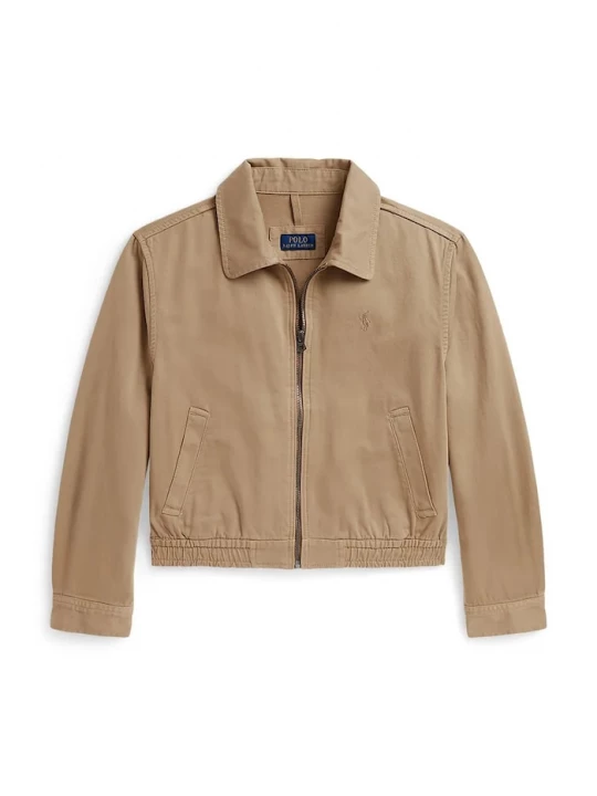Obrázek produktu Polo Ralph Lauren přechodová bunda dětská bavlněná hnědá