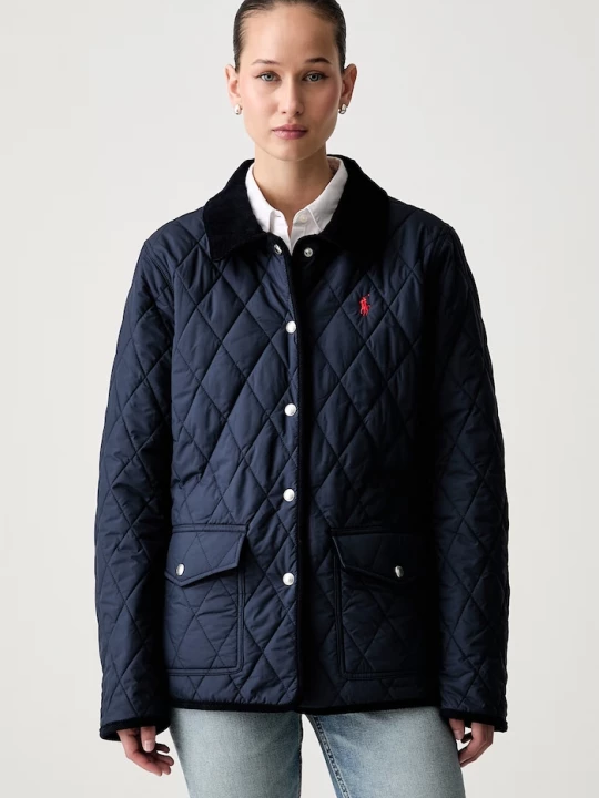 Obrázek produktu Polo Ralph Lauren prošívaná bunda dámská námořnická modř