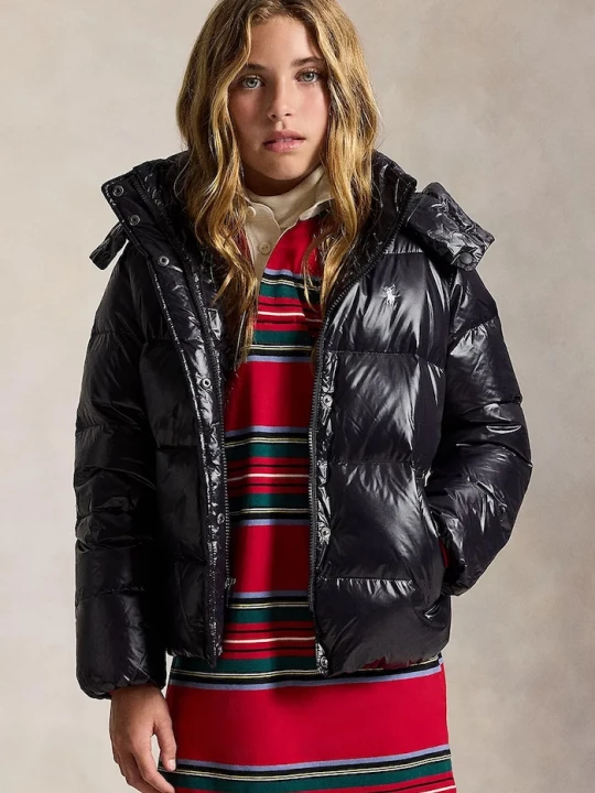 Obrázek produktu Polo Ralph Lauren prošívaná bunda dětská černá
