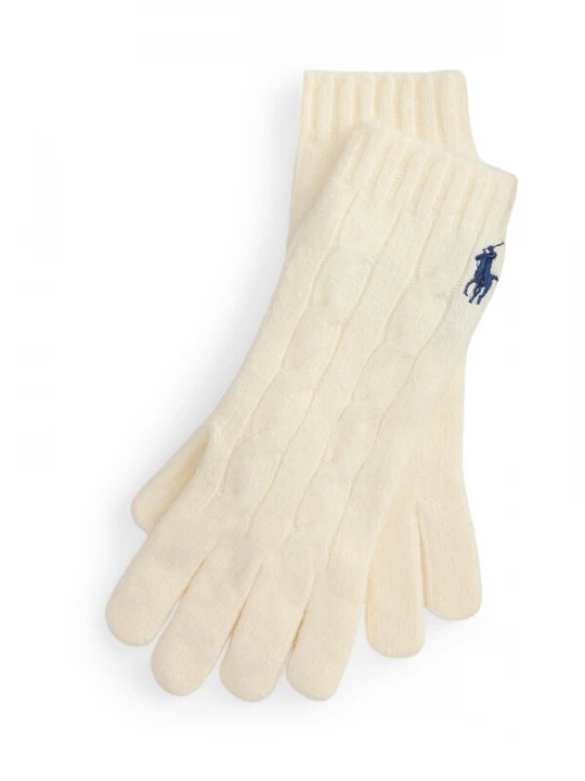 Obrázek produktu Polo Ralph Lauren Prstové rukavice krémová / námořnická modř