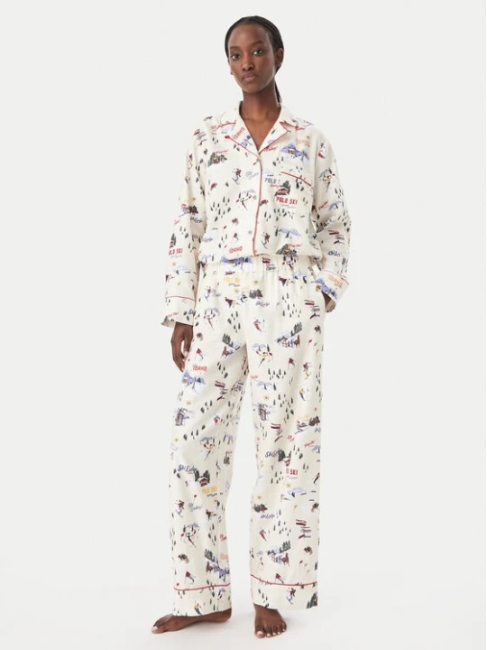 Obrázek produktu Polo Ralph Lauren Pyžamo 4P0701 Světle béžová Relaxed Fit