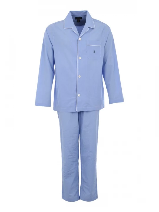 Obrázek produktu Polo Ralph Lauren Pyžamo dlouhé  světlemodrá / bílá