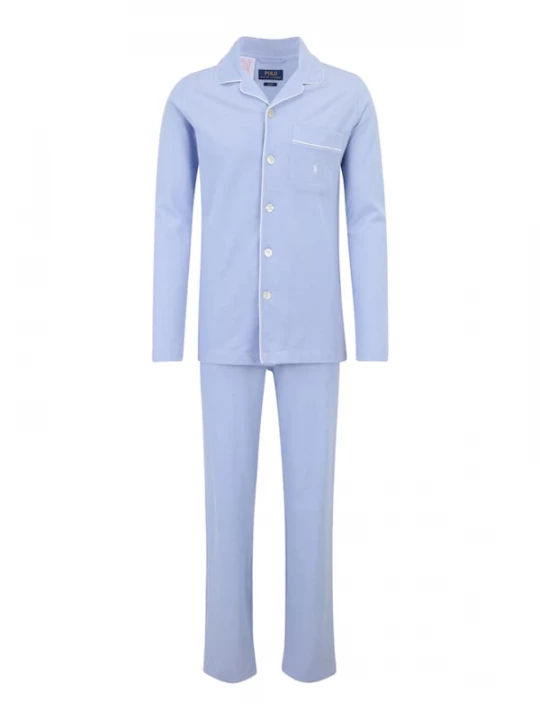 Obrázek produktu Polo Ralph Lauren Pyžamo dlouhé  světlemodrá / bílá