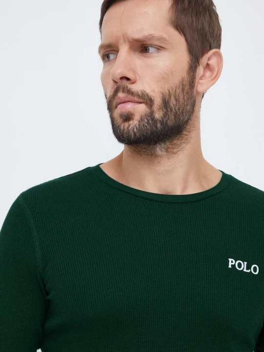 Obrázek produktu Polo Ralph Lauren Pyžamové tričko s dlouhým rukávem Polo Ralph Lauren zelená