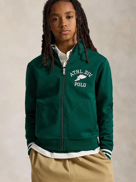 Obrázek produktu Polo Ralph Lauren rozepínací mikina dětská s bavlnou zelená