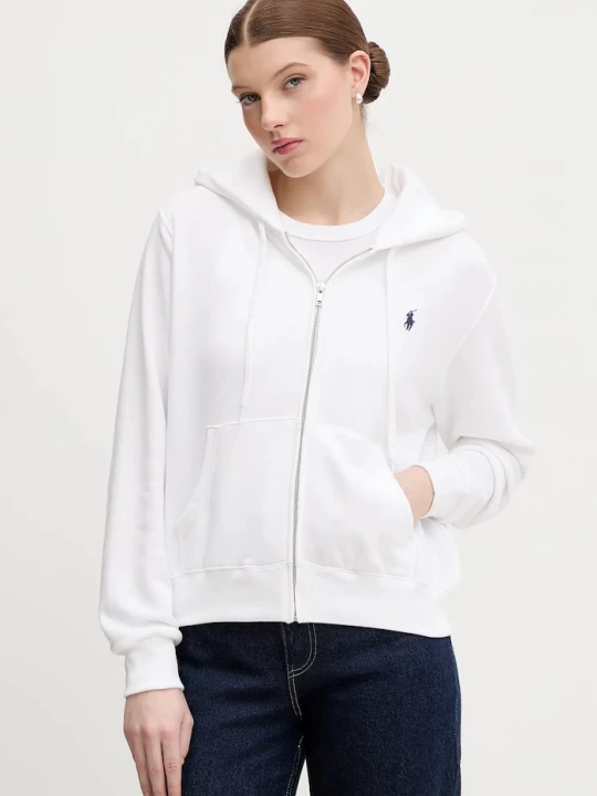 Obrázek produktu Polo Ralph Lauren rozepínací mikina s kapucí dámská bavlněná