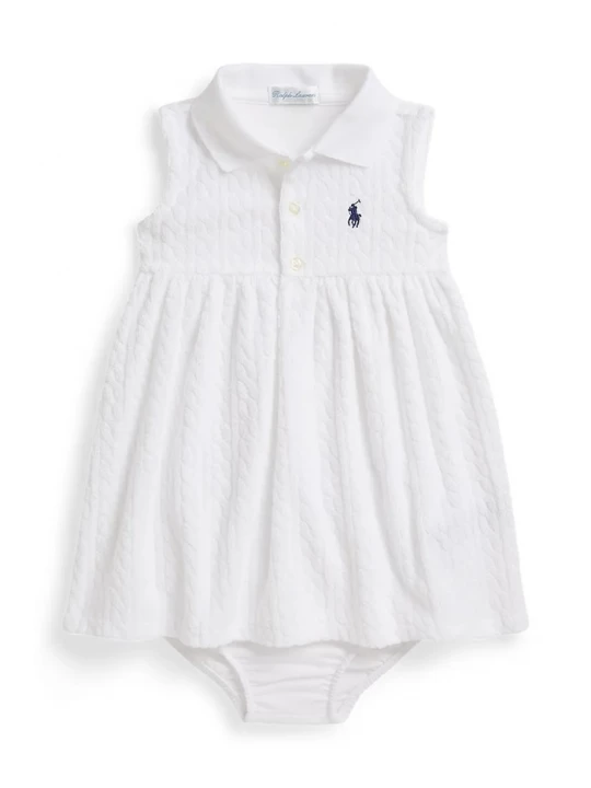 Obrázek produktu Polo Ralph Lauren rozšířené šaty bavlněné bílá