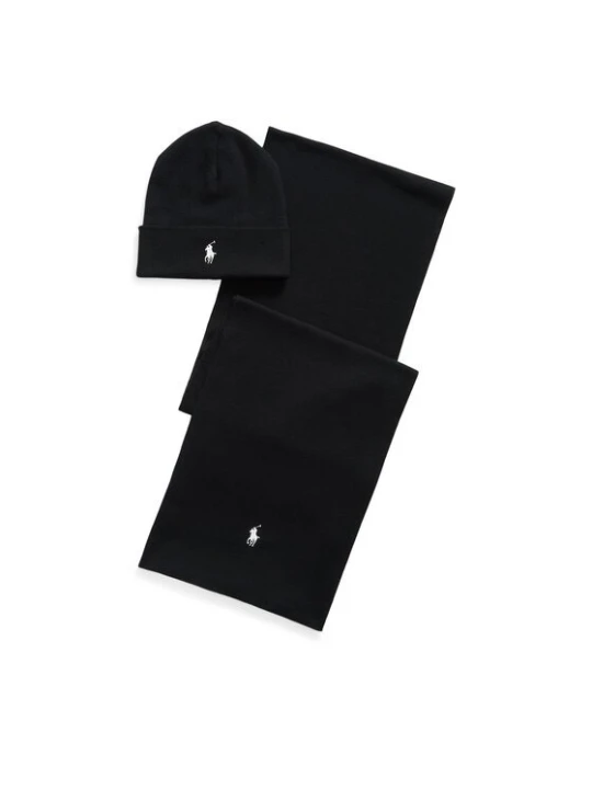 Obrázek produktu Polo Ralph Lauren Sada čepice a šál 710B28980002 Černá