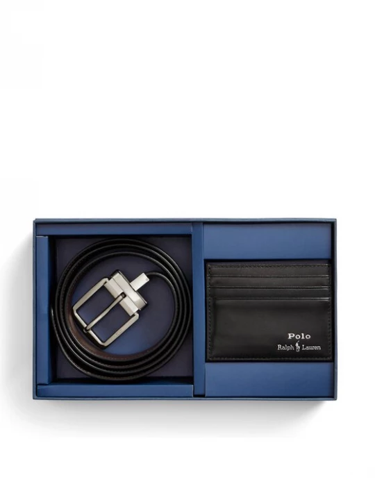 Obrázek produktu Polo Ralph Lauren Sada pouzdro na karty a opasek 405880721001 Černá