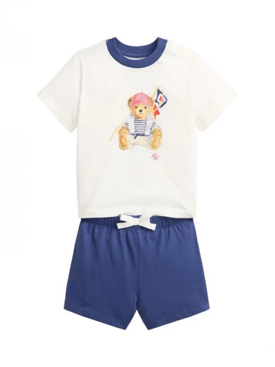 Obrázek produktu Polo Ralph Lauren Sada T-shirt a šortky 320B14037001 Modrá Regular Fit