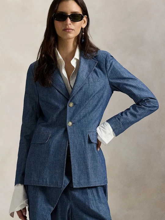 Obrázek produktu Polo Ralph Lauren sako dámské bavlněné modrá
