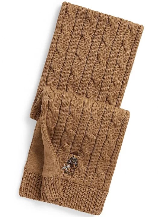 Obrázek produktu Polo Ralph Lauren šála dětská s bavlnou hnědá