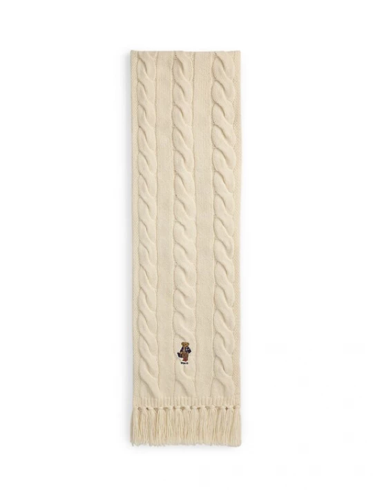 Obrázek produktu Polo Ralph Lauren Šála krémová / námořnická modř / čokoládová