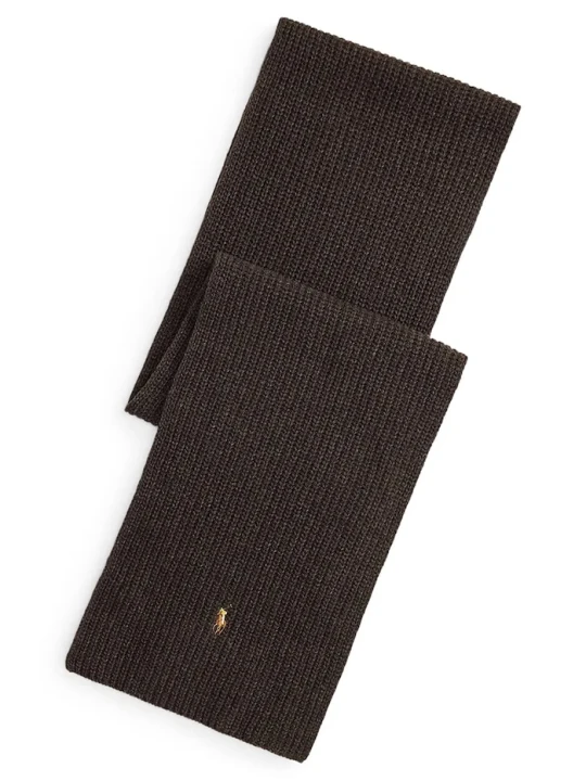 Obrázek produktu Polo Ralph Lauren šála pánská s vlnou hnědá