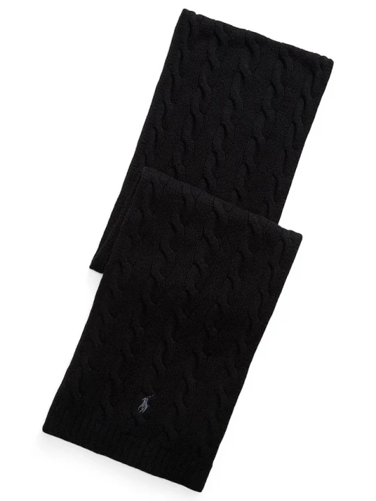 Obrázek produktu Polo Ralph Lauren šála pánská vlněná černá
