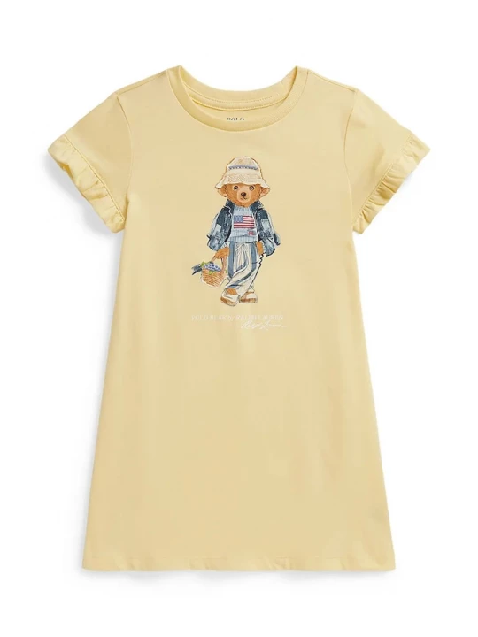 Obrázek produktu Polo Ralph Lauren šaty bavlněné žlutá