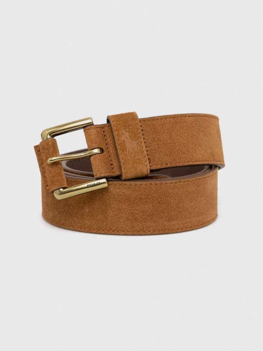 Obrázek produktu Polo Ralph Lauren Semišový pásek Polo Ralph Lauren béžová