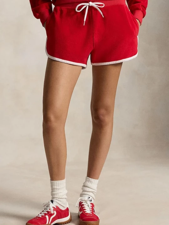 Obrázek produktu Polo Ralph Lauren šortky dámské bavlněné LT WT COTTON TERRY-KNT-SHORTS červená