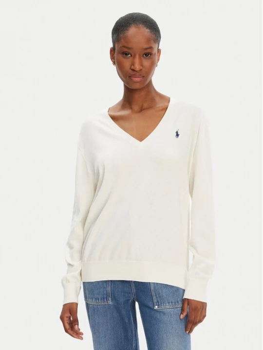 Obrázek produktu Polo Ralph Lauren Svetr 211972105002 Écru Straight Fit Krémová