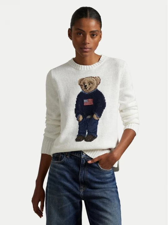 Obrázek produktu Polo Ralph Lauren Svetr 211978359001 Bílá Relaxed Fit