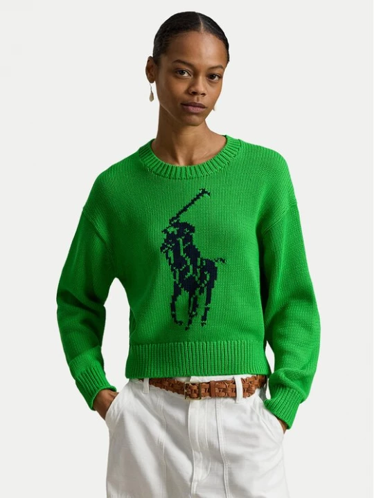 Obrázek produktu Polo Ralph Lauren Svetr 211A96234003 Zelená Relaxed Fit