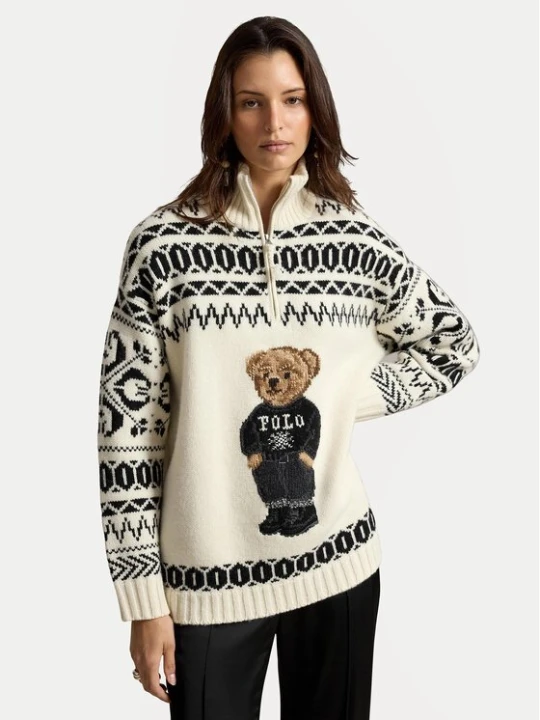 Obrázek produktu Polo Ralph Lauren Svetr 211B23908001 Krémová Oversize
