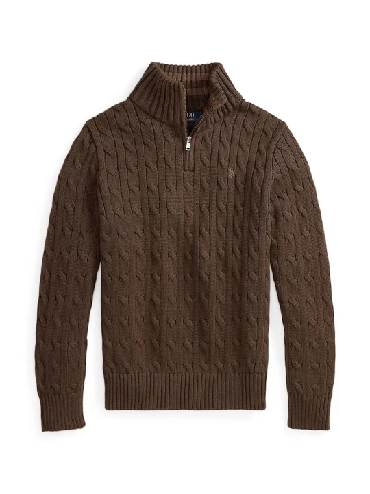 Obrázek produktu Polo Ralph Lauren svetr dětský bavlněný hnědá
