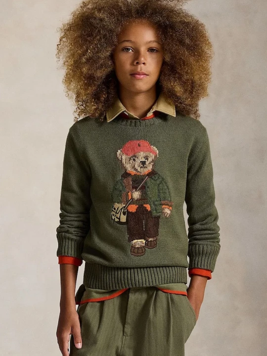Obrázek produktu Polo Ralph Lauren svetr dětský bavlněný zelená