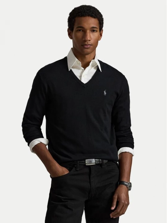 Obrázek produktu Polo Ralph Lauren Svetr Ls Sf Vn Pp 710670789003 Černá Regular Fit