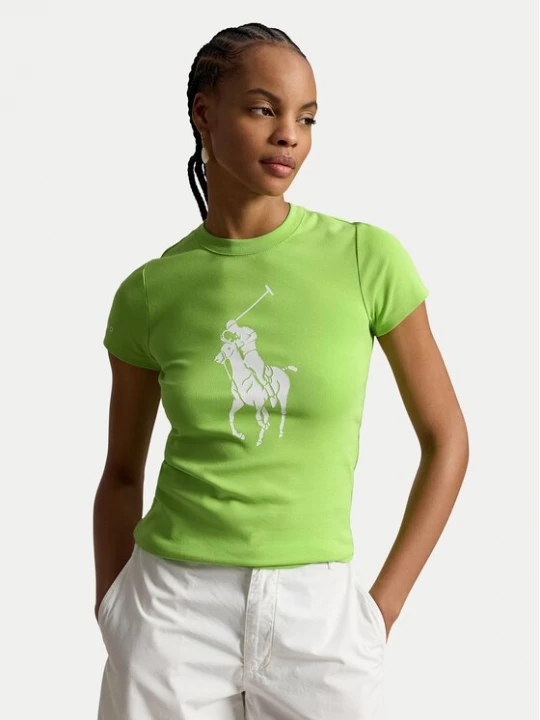 Obrázek produktu Polo Ralph Lauren T-Shirt 211A96259004 Světle zelená Slim Fit