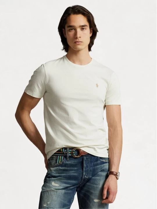 Obrázek produktu Polo Ralph Lauren T-Shirt 710671438350 Écru Custom Slim Fit Krémová