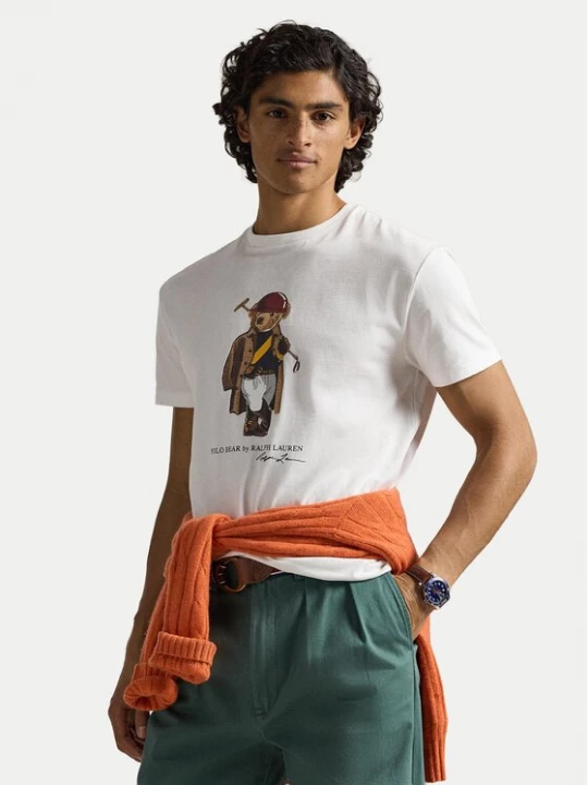 Obrázek produktu Polo Ralph Lauren T-Shirt 710B16611001 Bílá Slim Fit