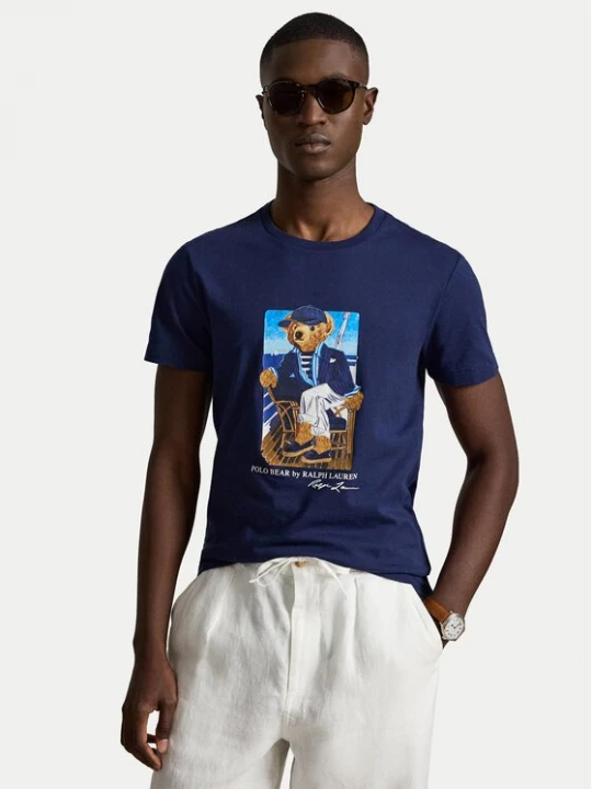 Obrázek produktu Polo Ralph Lauren T-Shirt 710B21964001 Tmavomodrá Regular Fit