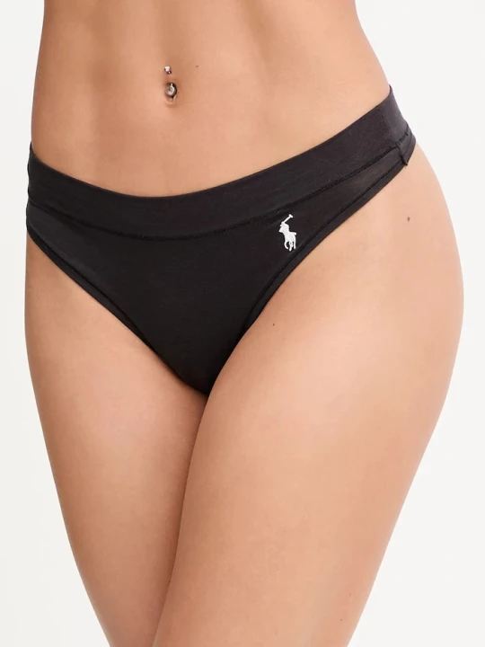 Obrázek produktu Polo Ralph Lauren tanga dámské bavlněné s elastanem černá