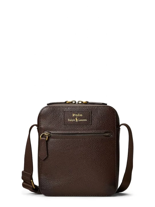 Obrázek produktu Polo Ralph Lauren taška přes rameno pánská kožená hnědá