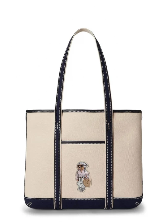 Obrázek produktu Polo Ralph Lauren tote taška dámská bavlněná béžová
