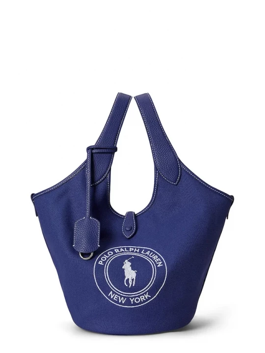 Obrázek produktu Polo Ralph Lauren tote taška dámská bavlněná modrá