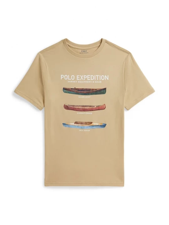 Obrázek produktu Polo Ralph Lauren tričko dětské bavlněné béžová