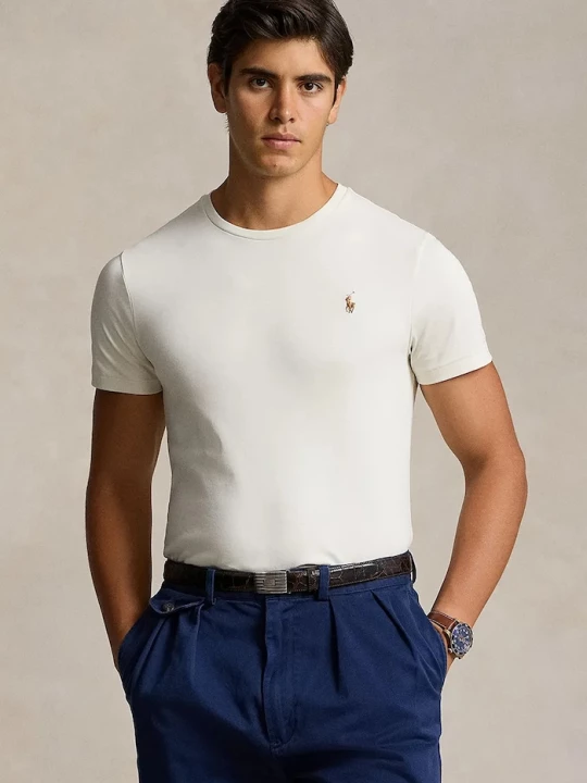 Obrázek produktu Polo Ralph Lauren tričko pánské bavlněné béžová