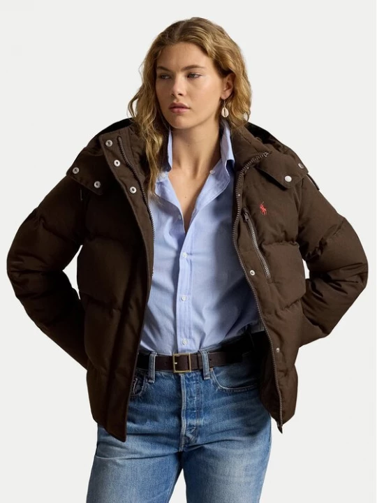 Obrázek produktu Polo Ralph Lauren Vatovaná bunda 211B17285002 Tmavě hnědá Relaxed Fit