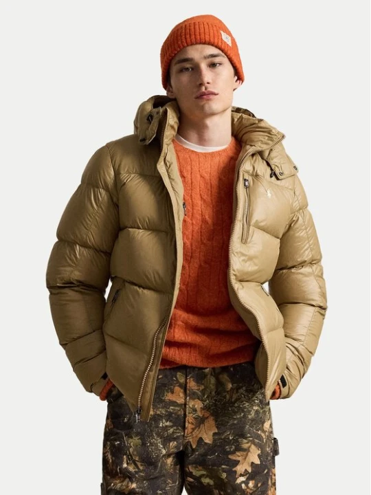 Obrázek produktu Polo Ralph Lauren Vatovaná bunda 710968281501 Tmavě béžová Regular Fit