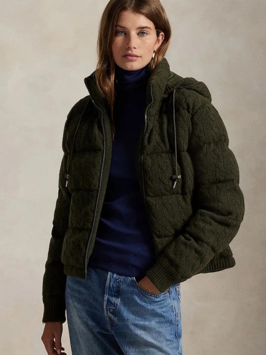 Obrázek produktu Polo Ralph Lauren Vlněná bunda Polo Ralph Lauren zelená