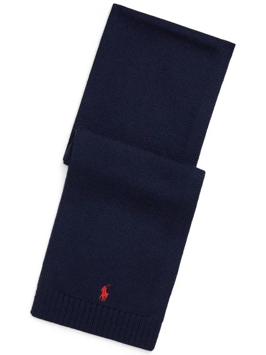 Obrázek produktu Polo Ralph Lauren Vlněná šála Polo Ralph Lauren námořnická modř