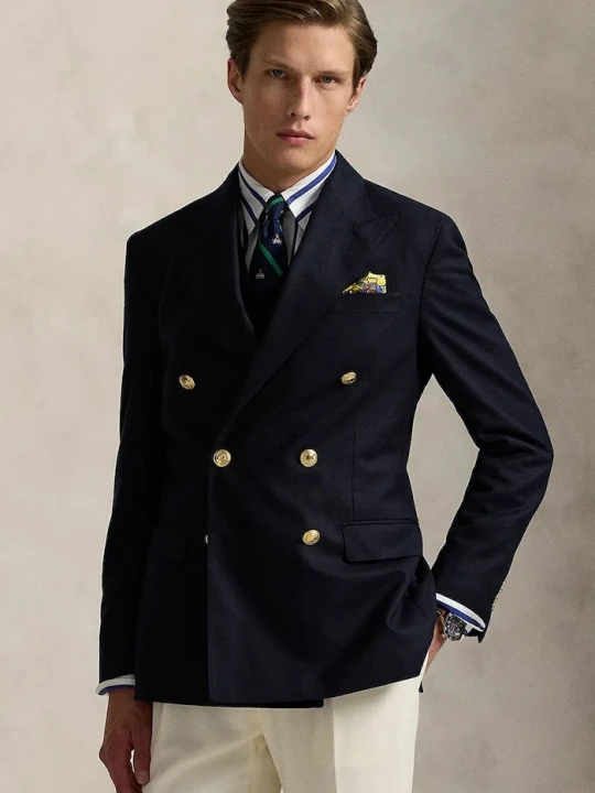 Obrázek produktu Polo Ralph Lauren Vlněné sako námořnická modř